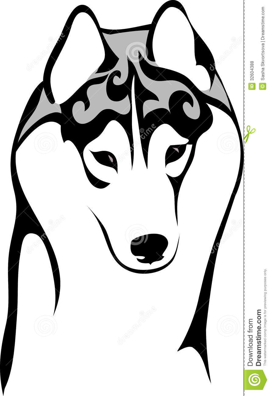 Displaying 17  Images For   Husky Dog Clipart