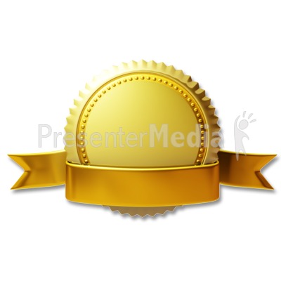 Gold Seal Ribbon   Presentation Clipart   Great Clipart For