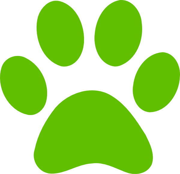 Green Dog Paw Clip Art   Clipart Panda   Free Clipart Images