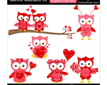 Items Similar To Owl Clipart Digital Clip Art I Heart Owls Valentine