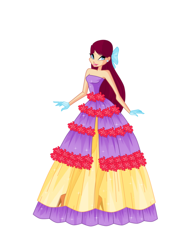 Merula Flower Princess Ball Gown  Request  By Sulexilayho On