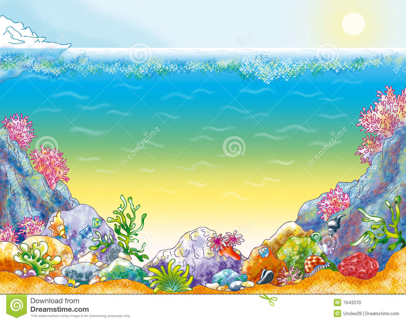 Ocean Background Stock Photo   Image  7643370