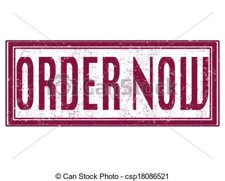 Order Now Grunge Stamp On Whit Vector Illustration