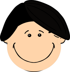 Smiling Dark Hair Boy Clip Art At Clker Com   Vector Clip Art Online