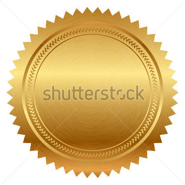 Source File Browse   Objects   Vector Illustration Of Gold Seal