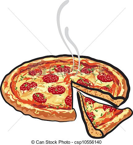 Vetor   Pizza Salame   Estoque De Ilustra  O Ilustra  Es Royalty