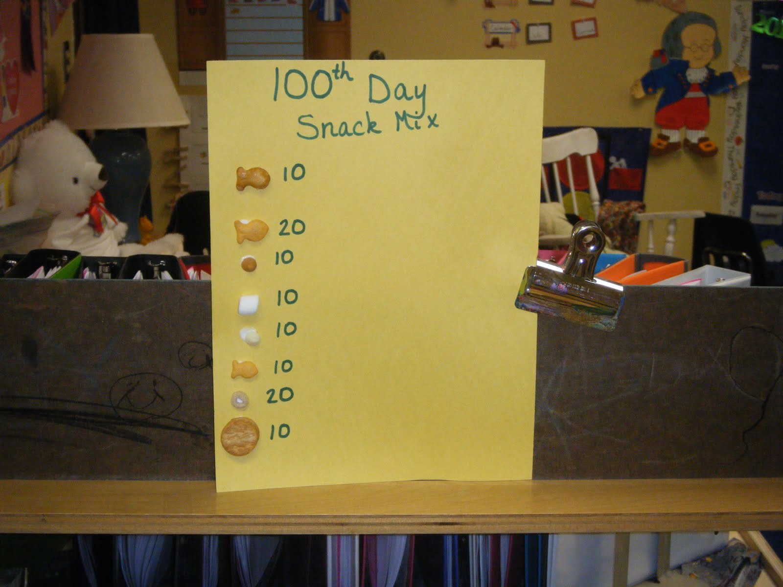 100th Day Snack Clipart Make 100 Day Snack Mix