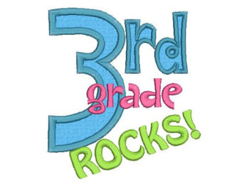 3rd Grade Rocks Clip Art 3rd Grade Rocks Applique