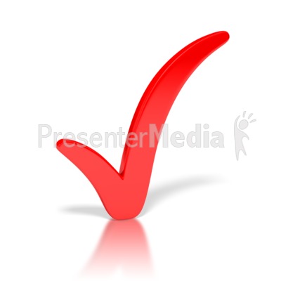 Check Mark Red   Signs And Symbols   Great Clipart For Presentations