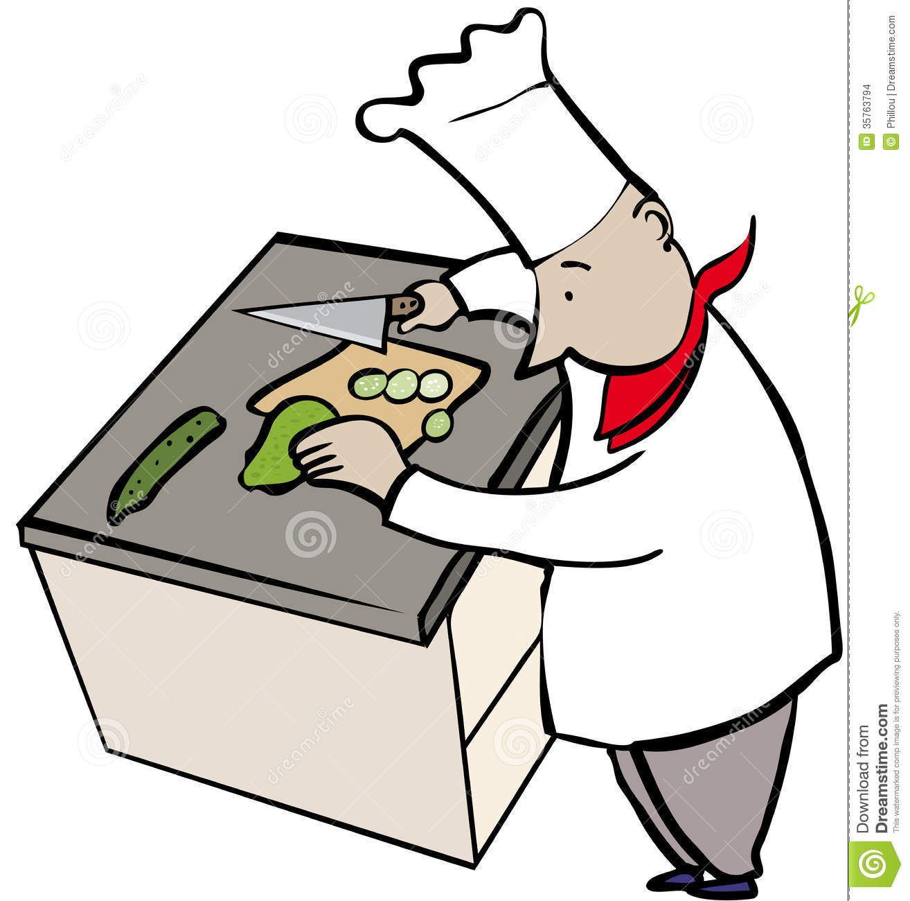 Chop Wood Clipart Chef Chopping Stock Images