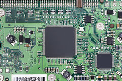 Close Up Of Coumputer Board Stock Photography