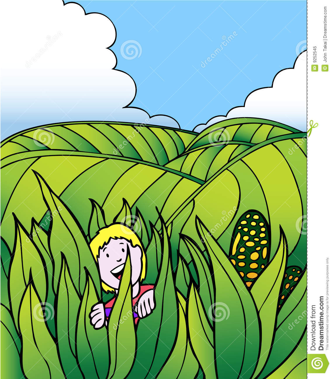 Corn Fields Clipart Child Adventure  Corn Field
