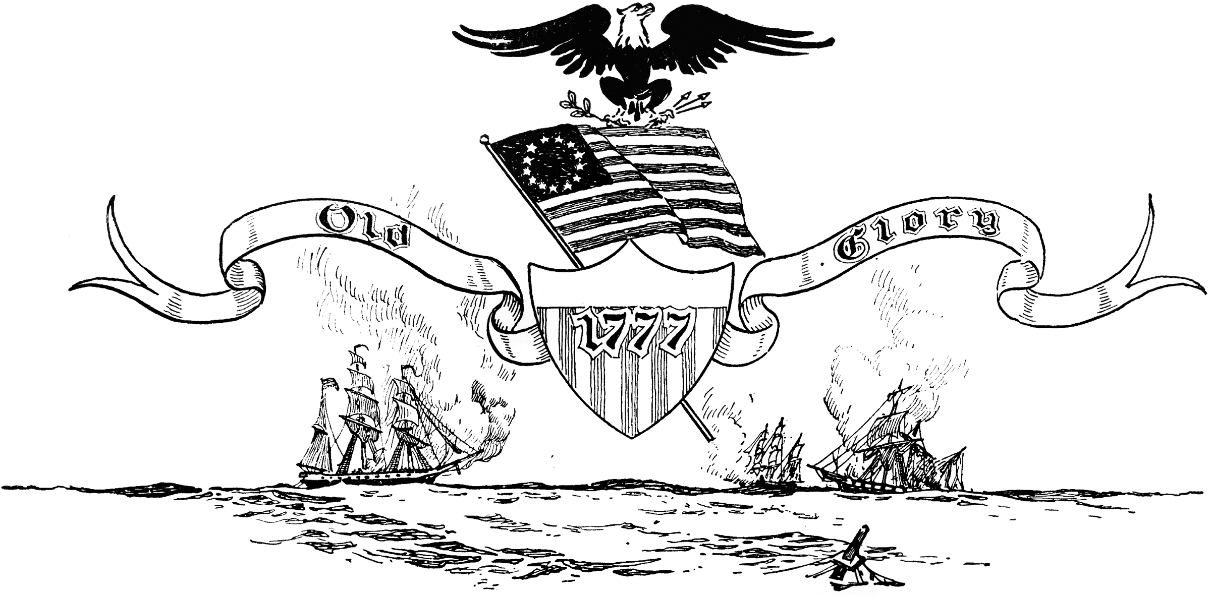Old Glory   Clipart Etc