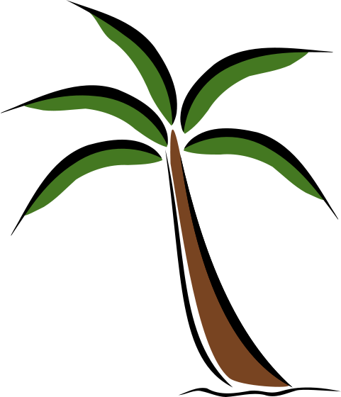 Palm Tree Clip Art Png Tropical Palm Tree Png