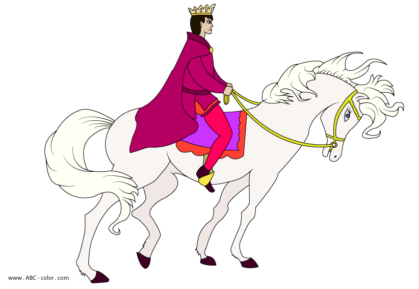 Prince On Horseback Raster Clipart