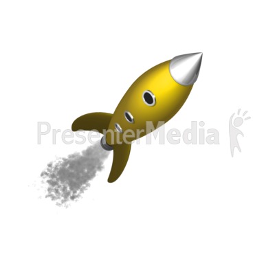 Single Rocket Blasts Off   Science And Technology   Great Clipart For