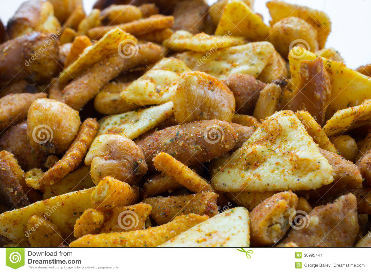 Spicy Snack Mix Stock Image   Image  30995441