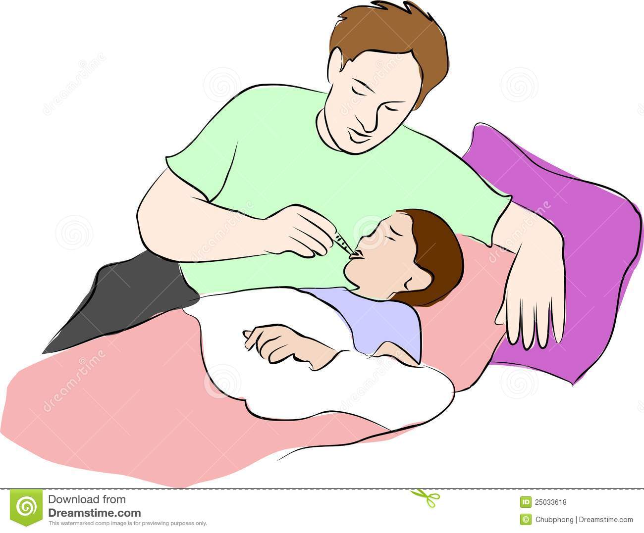 To Take Care Of Clipart A Fever And Dad Take Care