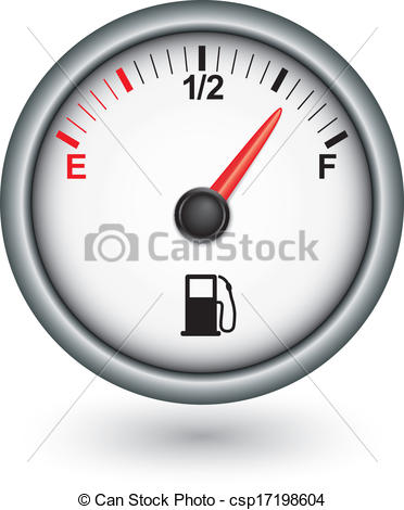 Vector   Car Fuel Gauge Vector Illustration   Stock Illustration