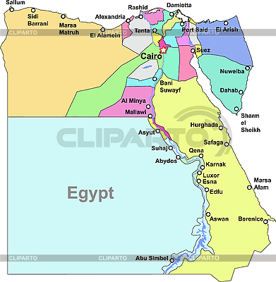 Vector Egypt Map     Dylanbz