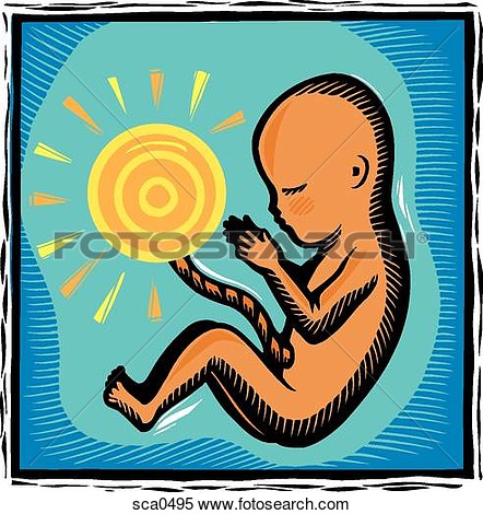 With The Umbilical Cord Attached To A Sun  Fotosearch   Search Clipart