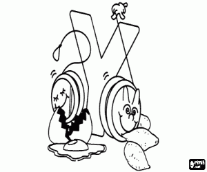 Yo Yos And The Egg Yolk The Egg White And The Eggshell Coloring Page