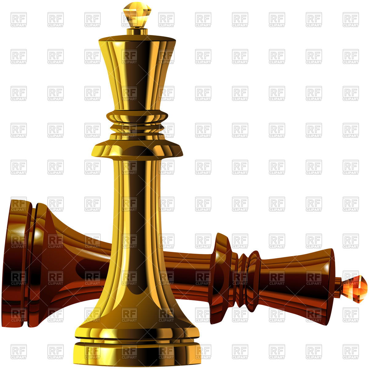 Chess Kings Of Wood And Gold Sport And Leisure Download Royalty Free    