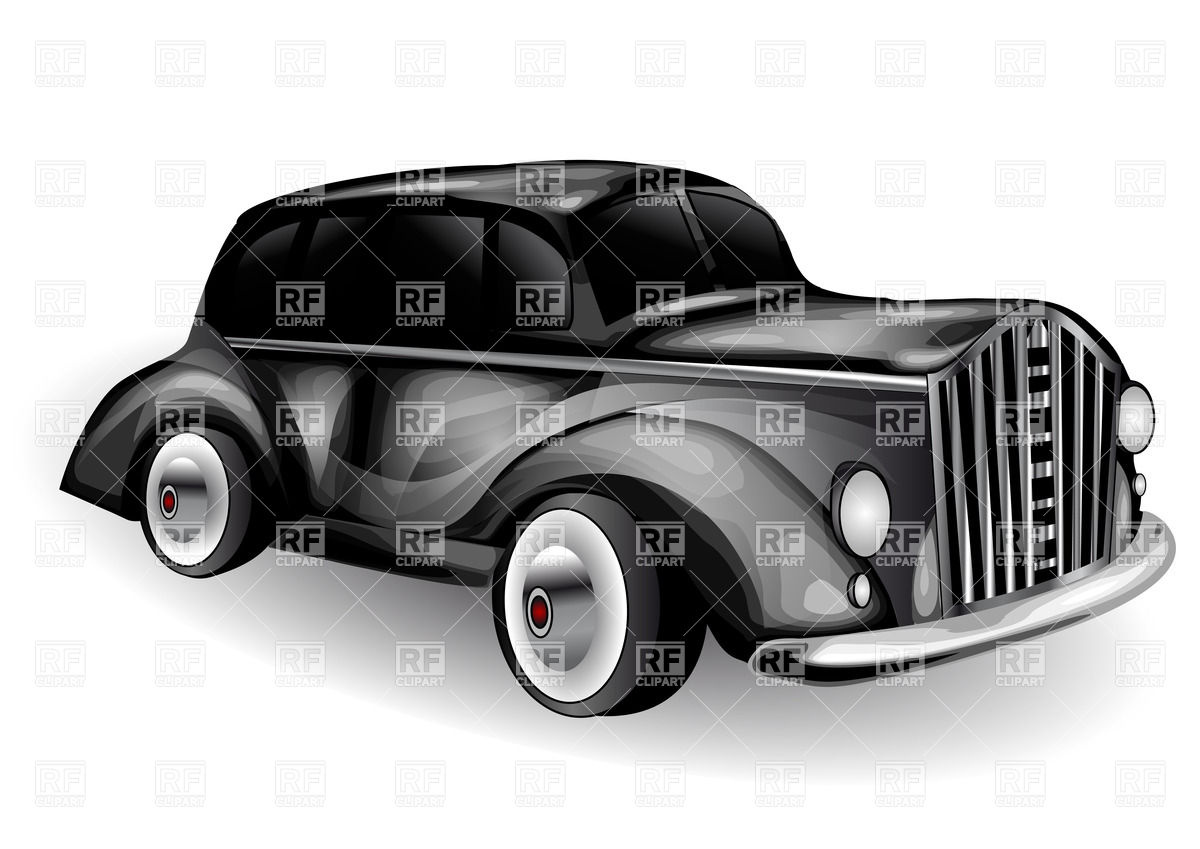 Classic Retro Car On White Background 27655 Download Royalty Free