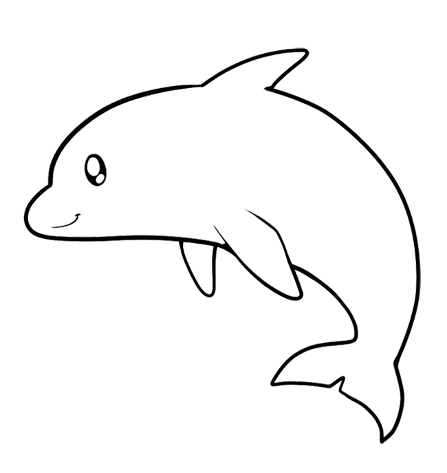 Dolphin Coloring Pages Dolphin Very Cute And Cool Coloring Page Jpg