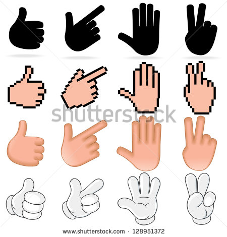 Hand Signs  Vector Clip Art Shutterstock Image   Human Hand Signs