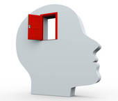 Open Mind Clipart 3d Head And Open Door