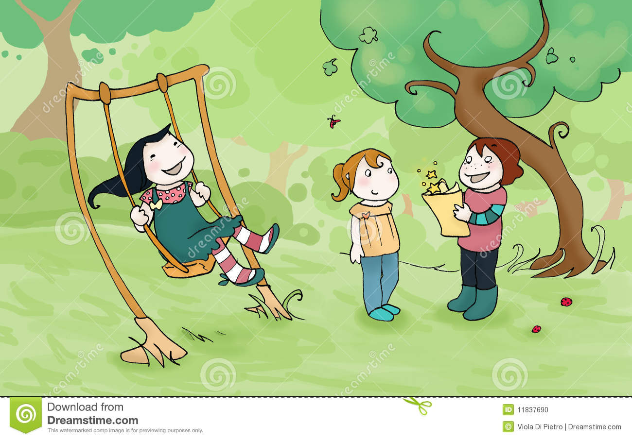Play Park Clipart Kids Playing In The Park