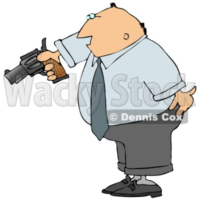 Pointing A Loaded Gun At Someone Clipart Picture   Djart  6063