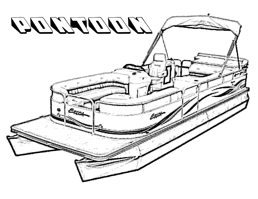 Pontoon Boats Printable Coloring Pages For Kids 2014   Coloring Point