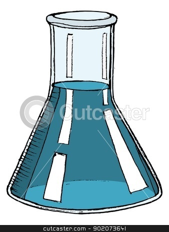 Test Tube Stock Vector Clipart Hand Drawn Illustration Of A Test Tube
