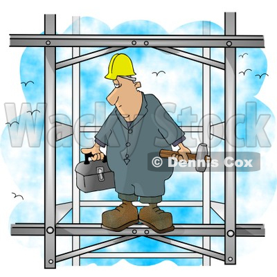 The Iron Structure Of A Building Clipart Picture   Dennis Cox  6055