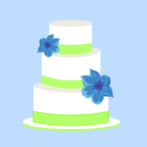 Blue Wedding Cake Clipart Cake Blue And Green Md Png