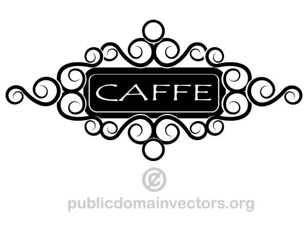 Cafe Sign Clipart Image   Download Free Vector Graphics