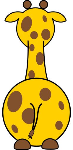 Cartoon Giraffe Back   Http   Www Wpclipart Com Animals G Giraffe    