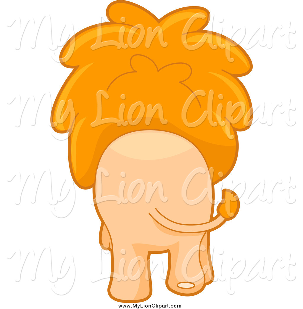 Clipart Of A Rear View Of A Lion Walking Away By Bnp Design Studio    