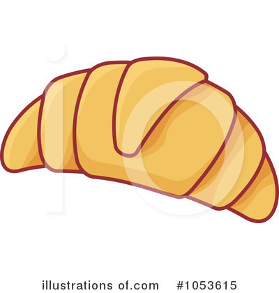 Croissant Clipart  1053615 By Any Vector   Royalty Free  Rf  Stock