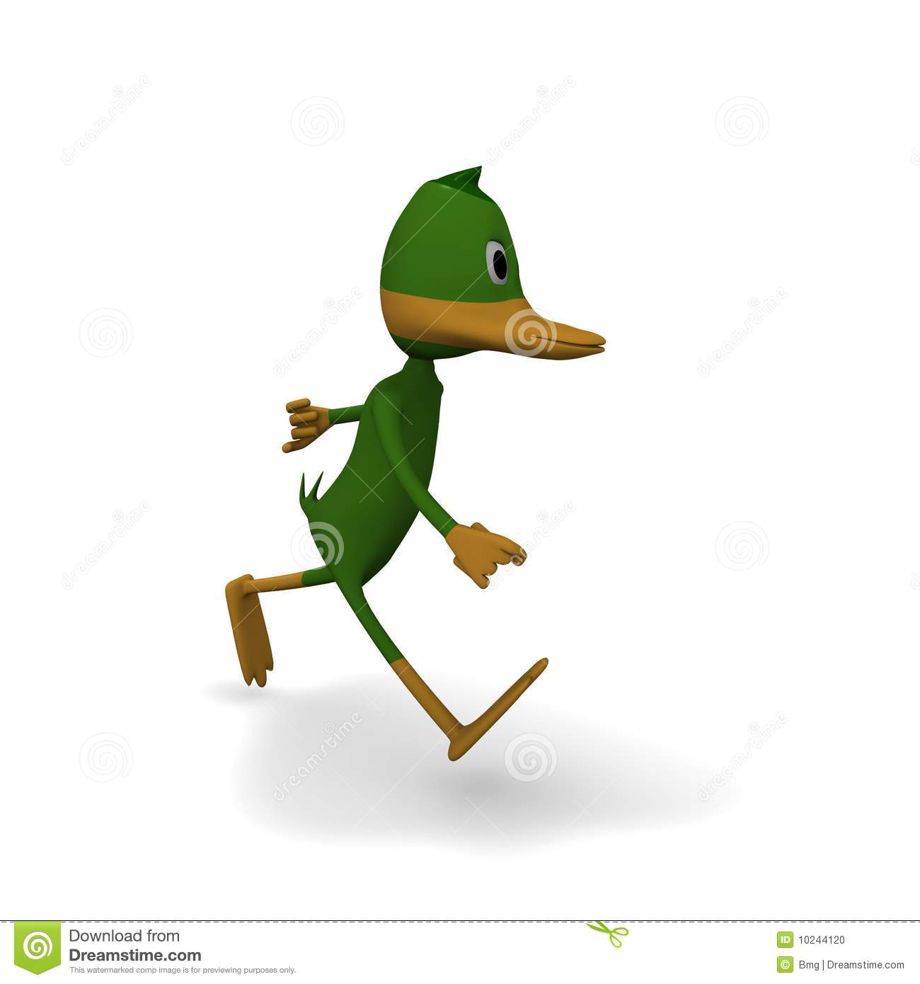 Duck In The Race Stock Photo   Image  10244120