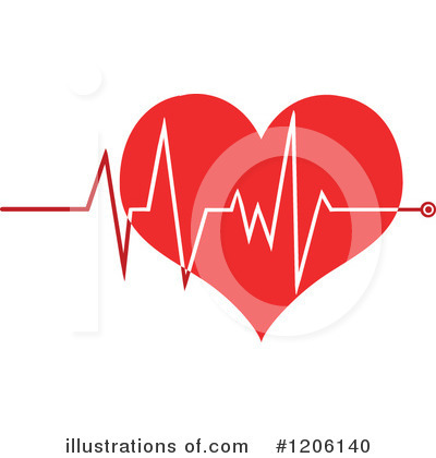 Ekg Ecg Readout Heart Shape Stock Image Clipart Pictures