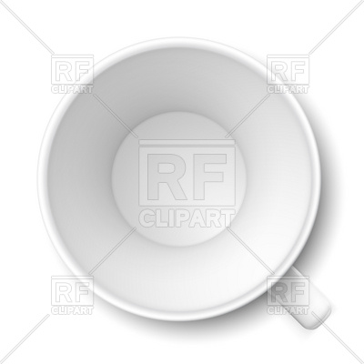 Empty White Coffee Cup   Top View 16999 Objects Download Royalty    