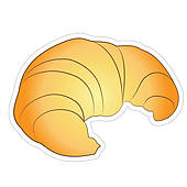 Fresh Croissant   Clipart Graphic