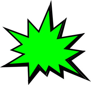 Green Comic Pow Clip Art At Clker Com   Vector Clip Art Online    