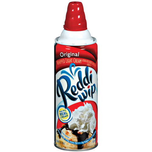 Odd Foods  4  The Whipped Cream Chocolate Chip And Syrup In A