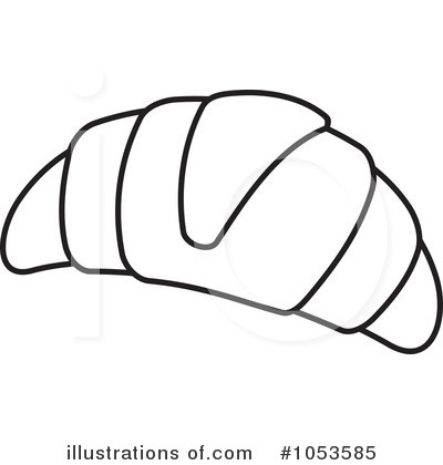 Royalty Free  Rf  Croissant Clipart Illustration By Any Vector   Stock