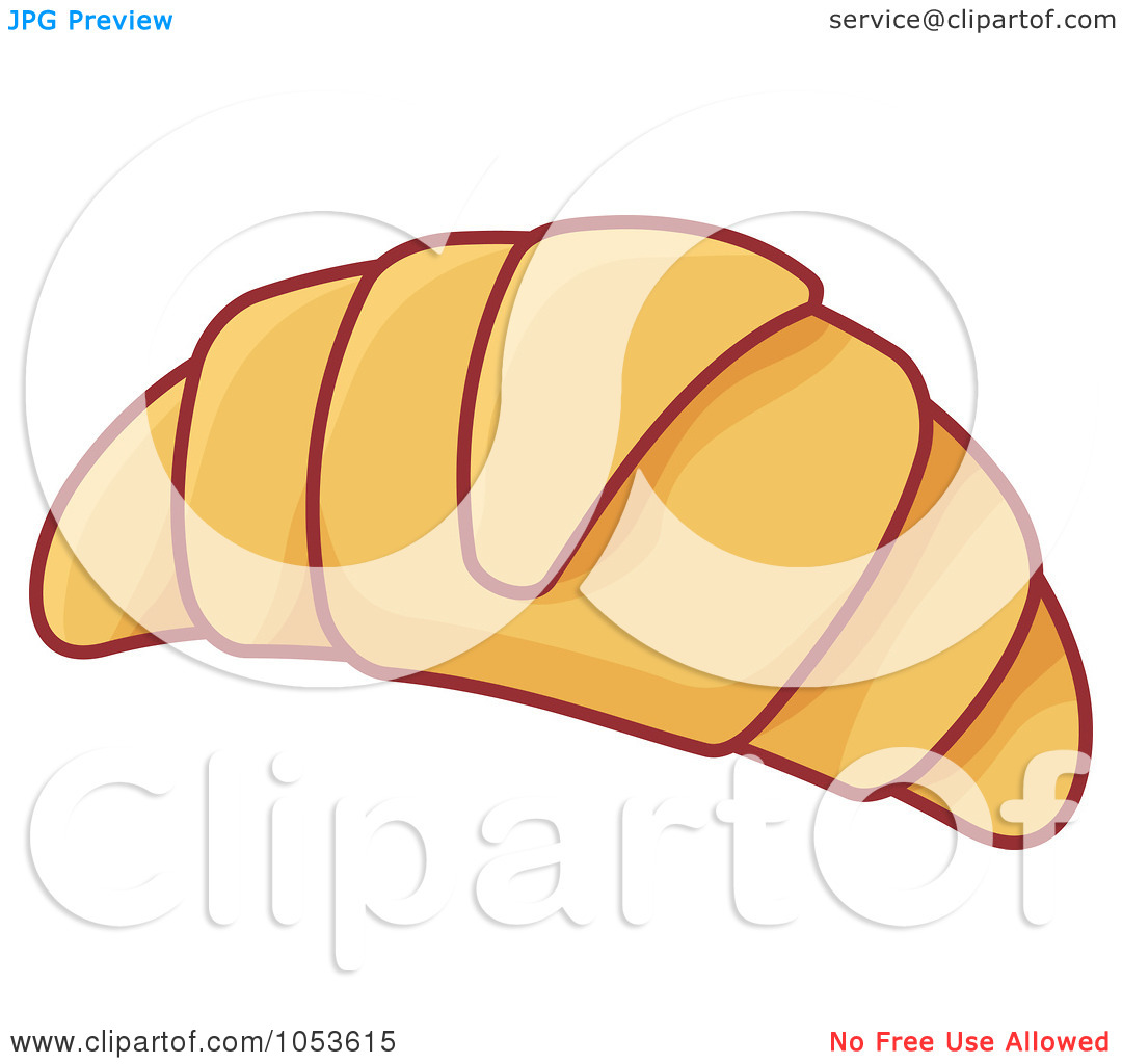 Royalty Free Vector Clip Art Illustration Of A Croissant By Any Vector