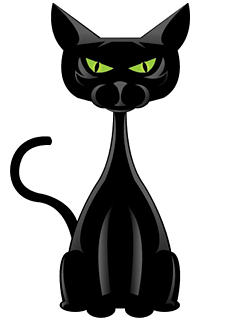 Scary Cat Clip Art Http   Www Bandofcats Com Fun Free Cat Halloween